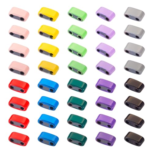 Spritewelry Tila-Perlen mit 2 Löchern, 10 Farben, synthetische Hämatit-Rocailles, rechteckig, japanische Perlen, Abstandshalter, Perlen für Armbänder, Halsketten, Ohrringe, Schmuckherstellung, 2 x 5 x Spritewelry Tila-Perlen mit 2 Löchern, 10 Farben, synthetische Hämatit-Rocailles, rechteckig, japanische Perlen, Abstandshalter, Perlen für Armbänder, Halsketten, Ohrringe, Schmuckherstellung, 2 x 5 x von Spritewelry