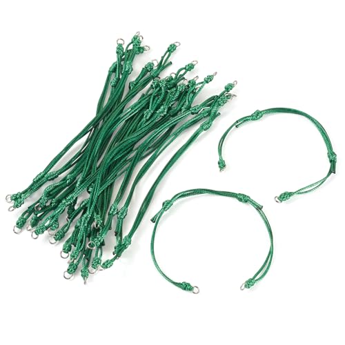 Spritewelry Verstellbare, geflochtene Kordel-Armbänder, gewachste Polyesterschnur, für Freundschaftspaare, Männer und Frauen, Schmuckherstellung, Dunkelgrün, 20 Stück Spritewelry Verstellbare, geflochtene Kordel-Armbänder, gewachste Polyesterschnur, für Freundschaftspaare, Männer und Frauen, Schmuckherstellung, Dunkelgrün, 20 Stück von Spritewelry