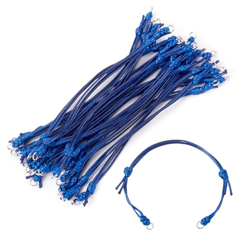 Spritewelry Verstellbare, geflochtene Kordel-Armbänder, gewachste Polyesterschnur, für Freundschaftspaare, Männer und Frauen, Schmuckherstellung, Mitternachtsblau, 20 Stück Spritewelry Verstellbare, geflochtene Kordel-Armbänder, gewachste Polyesterschnur, für Freundschaftspaare, Männer und Frauen, Schmuckherstellung, Mitternachtsblau, 20 Stück von Spritewelry