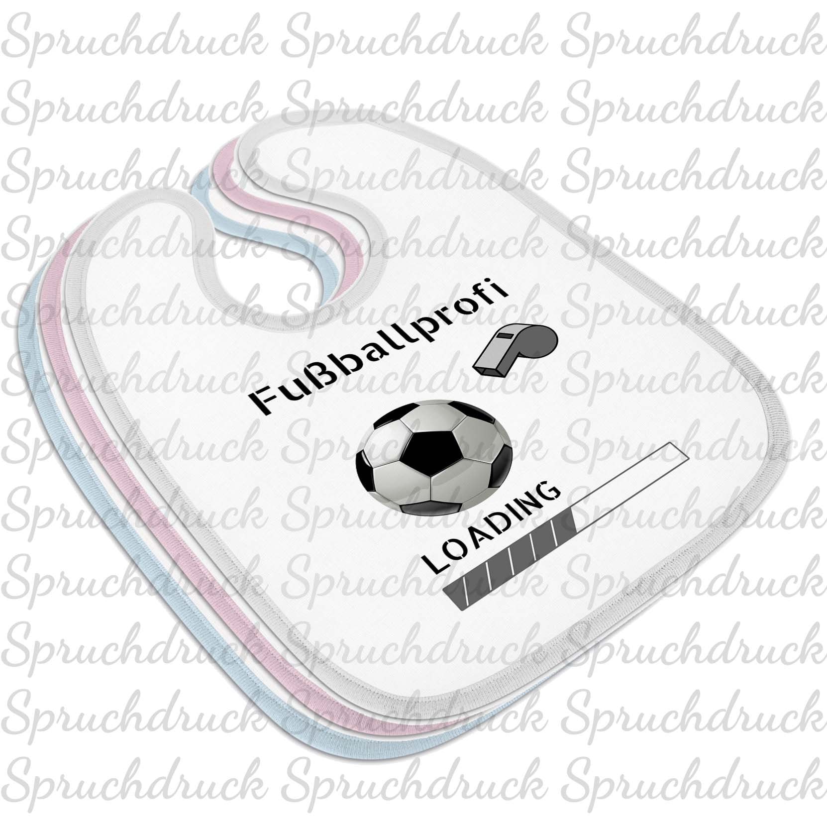 Babylätzchen Fußballprofi Loading Blau Weiss Rosa Latz Babylätzchen Fußballprofi Loading Blau Weiss Rosa Latz von Spruchdruck