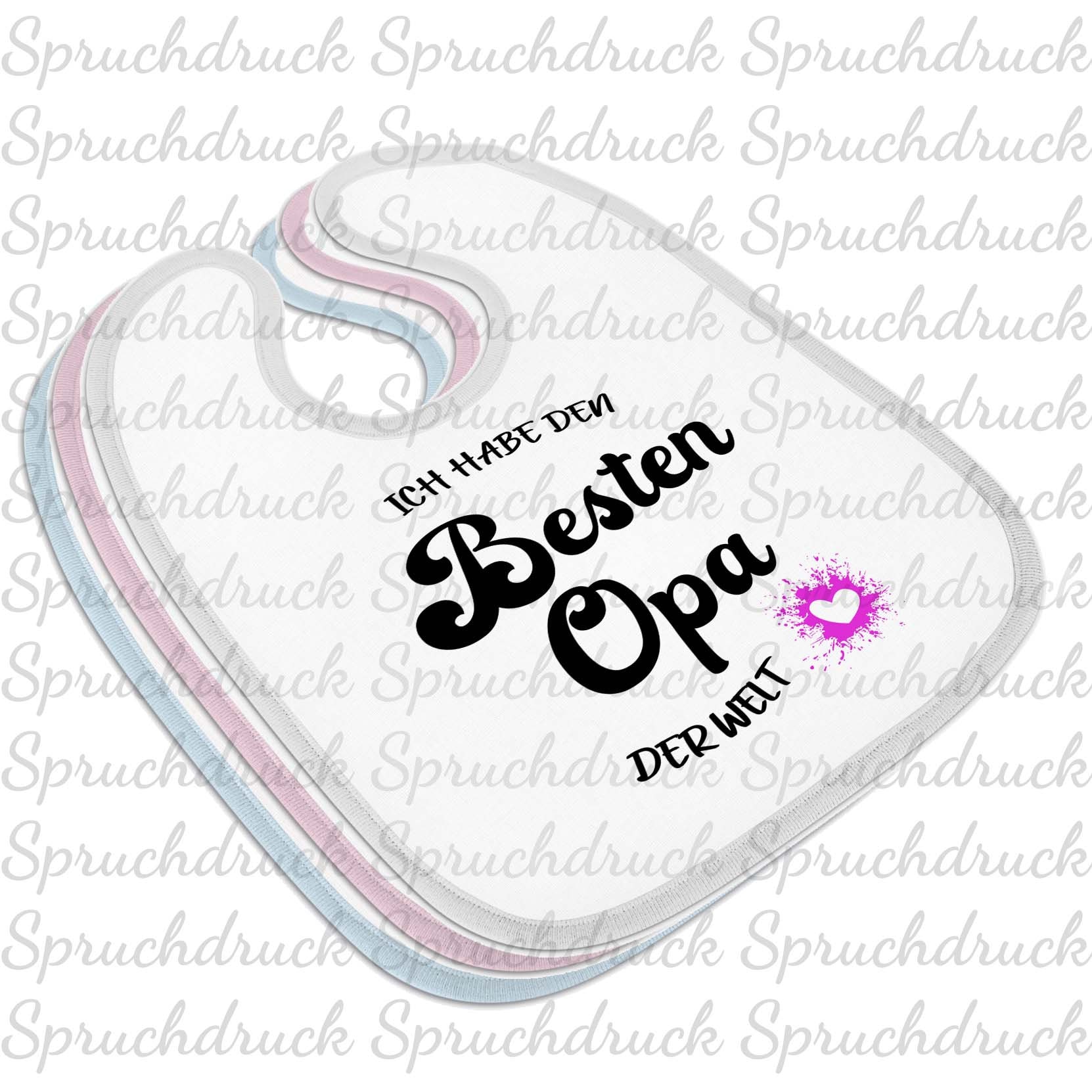 Babylätzchen Ich Habe Den Besten Opa Der Welt Blau Weiss Rosa Latz Babylätzchen Ich Habe Den Besten Opa Der Welt Blau Weiss Rosa Latz von Spruchdruck