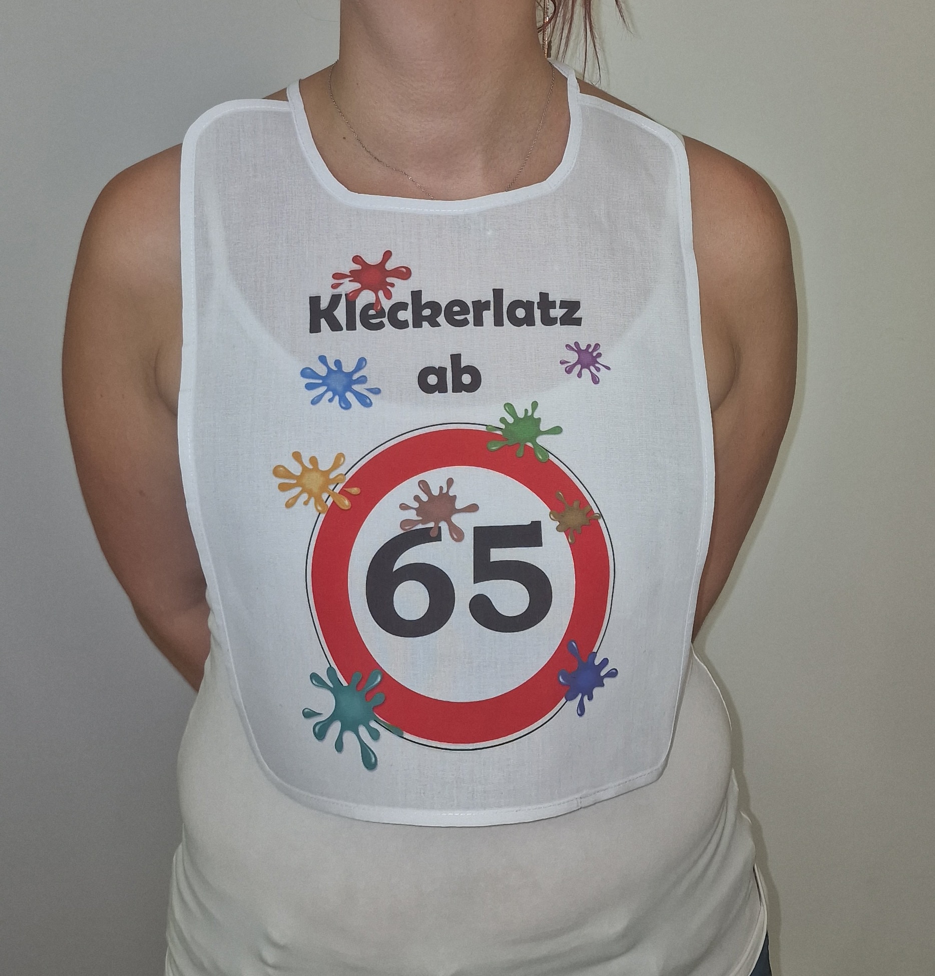 Kleckerlatz Ab 65 Scherz-Latz Erwachsene Senioren Schlabberlatz Lätzchen Barterl Hangerl Pichel Schlabberlätzchen Kleckerlatz Ab 65 Scherz-Latz Erwachsene Senioren Schlabberlatz Lätzchen Barterl Hangerl Pichel Schlabberlätzchen von Spruchdruck