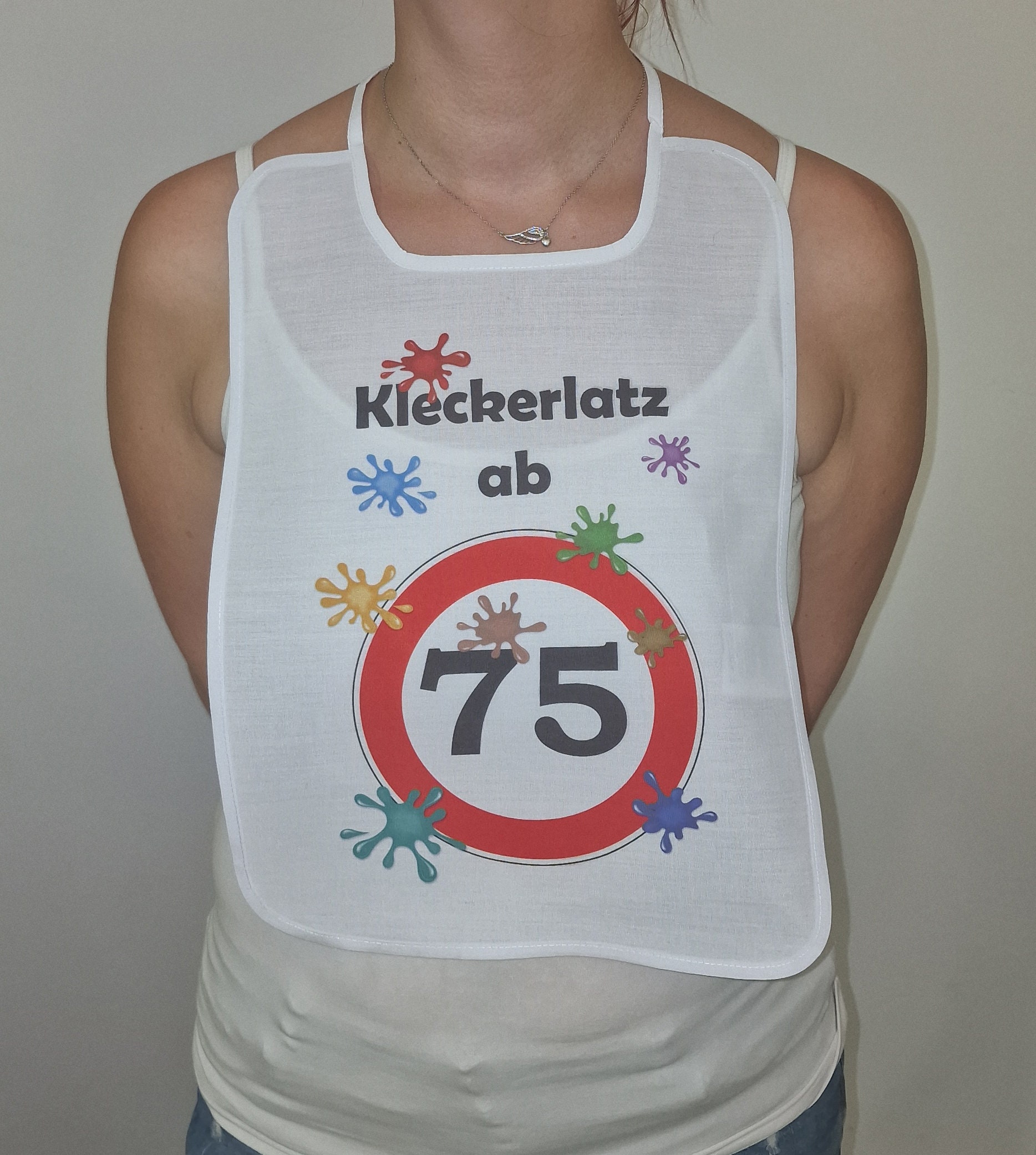 Kleckerlatz Ab 75 Scherz-Latz Erwachsene Senioren Schlabberlatz Lätzchen Barterl Hangerl Pichel Schlabberlätzchen Kleckerlatz Ab 75 Scherz-Latz Erwachsene Senioren Schlabberlatz Lätzchen Barterl Hangerl Pichel Schlabberlätzchen von Spruchdruck