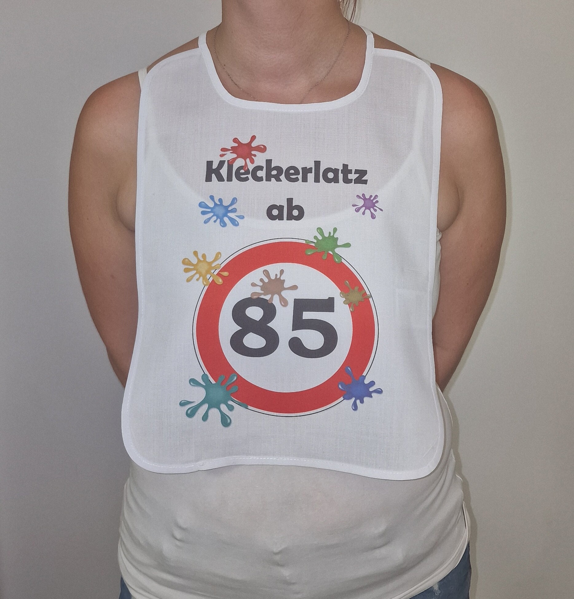 Kleckerlatz Ab 85 Scherz-Latz Erwachsene Senioren Schlabberlatz Lätzchen Barterl Hangerl Pichel Schlabberlätzchen Kleckerlatz Ab 85 Scherz-Latz Erwachsene Senioren Schlabberlatz Lätzchen Barterl Hangerl Pichel Schlabberlätzchen von Spruchdruck