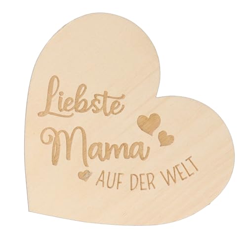 Spruchreif | Kleines Deko-Holzherz zum Aufstellen| Geschenk Mama | Muttertag| Birkenholz von Spruchreif