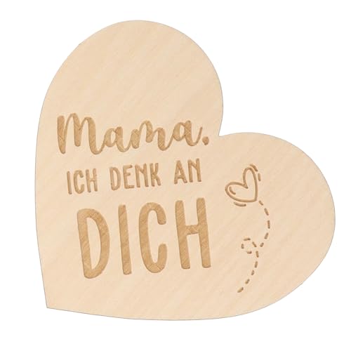 Spruchreif | Kleines Deko-Holzherz zum Aufstellen| Geschenk Mama | Muttertag von Spruchreif