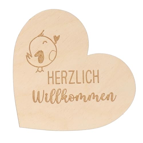 Spruchreif | Kleines Deko-Holzherz zum Aufstellen| Geschenk Nachbarn | Geschenkidee Freunde von Spruchreif