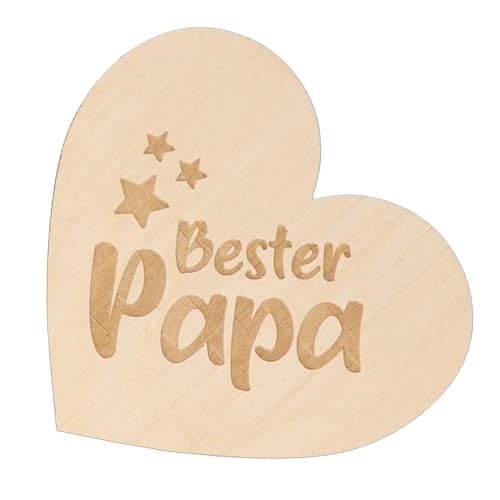 Spruchreif | Kleines Deko-Holzherz zum Aufstellen| Geschenk Papa | Vatertag von Spruchreif