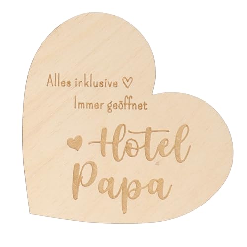 Spruchreif | Kleines Deko-Holzherz zum Aufstellen| Geschenk Papa | Vatertag von Spruchreif