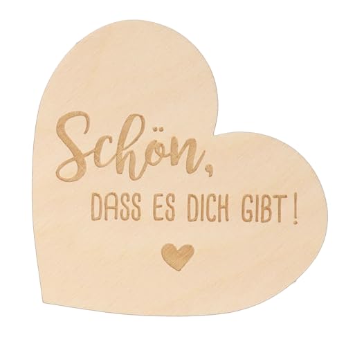 Spruchreif | Kleines Deko-Holzherz zum Aufstellen | Geschenkidee Freunde | Geschenk Partner von Spruchreif