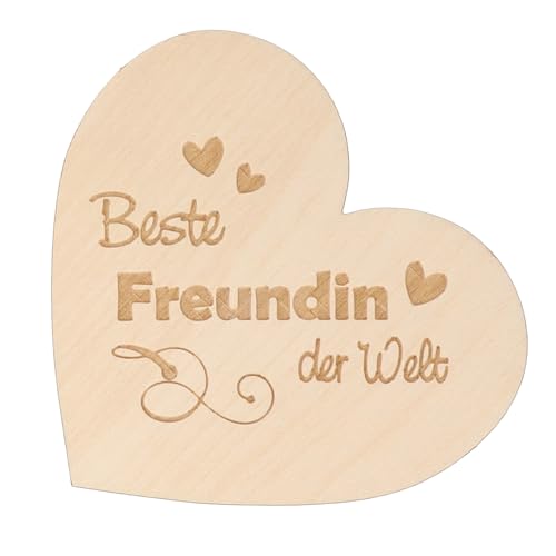 Spruchreif | Kleines Deko-Holzherz zum Aufstellen | Geschenkidee Freunde von Spruchreif