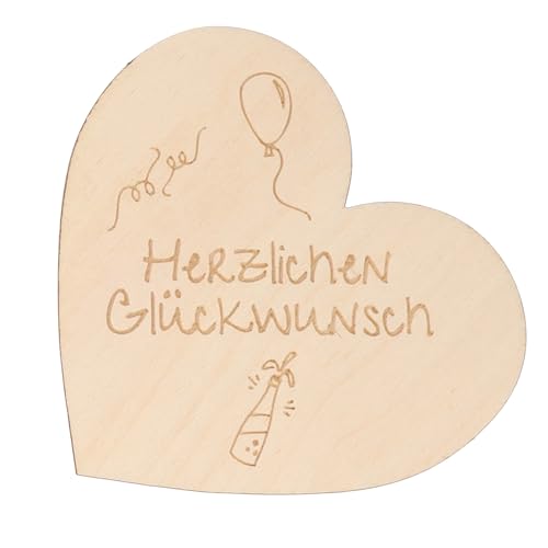 Spruchreif | Kleines Deko-Holzherz zum Aufstellen | Geschenkidee Geburtstag | Geschenk zum Abschluss von Spruchreif