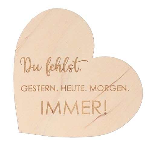 Spruchreif | Kleines Deko-Holzherz zum Aufstellen | Geschenkidee Trauer | Trauergeschenk Spruchreif | Kleines Deko-Holzherz zum Aufstellen | Geschenkidee Trauer | Trauergeschenk von Spruchreif