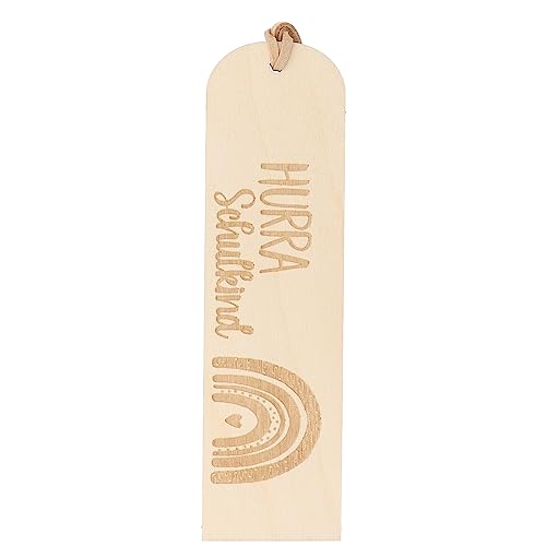 Spruchreif | Lesezeichen aus Holz mit Gravur und Lederband | Hölzernes Lesezeichen | Bücherwurm | Geschenk zur Einschulung | Einschulungsgeschenk | Lesezeichen mit Gravur „Hurra Schulkind“ Regenbogen Spruchreif | Lesezeichen aus Holz mit Gravur und Lederband | Hölzernes Lesezeichen | Bücherwurm | Geschenk zur Einschulung | Einschulungsgeschenk | Lesezeichen mit Gravur „Hurra Schulkind“ Regenbogen von Spruchreif