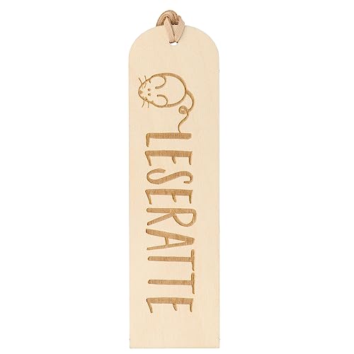 Spruchreif | Lesezeichen aus Holz mit Gravur und Lederband | Hölzernes Lesezeichen | Geschenke für Buchliebhaber | Geschenk Bücherwurm | Lesezeichen mit Gravur „Leseratte“ Spruchreif | Lesezeichen aus Holz mit Gravur und Lederband | Hölzernes Lesezeichen | Geschenke für Buchliebhaber | Geschenk Bücherwurm | Lesezeichen mit Gravur „Leseratte“ von Spruchreif
