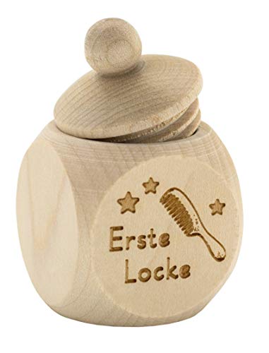 Spruchreif · Milchzahndose aus Holz mit Schraubdeckel und Gravur · Kinder Holzdose für erste Locke zur Aufbewahrung · Geschenke zur Geburt · Baby Geschenke von Spruchreif