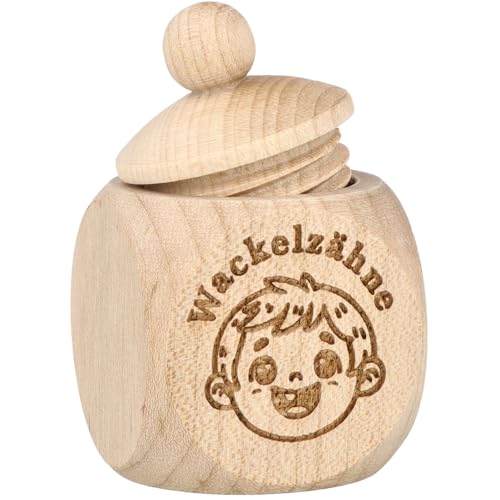Spruchreif | Zahndose Wackelzähne Junge | Holzdöschen mit Schraubdeckel aus Ahornholz | Aufbewahrung für Milchzähne & Zahnfee Geschenk | Ø 6 x 4 cm Spruchreif | Zahndose Wackelzähne Junge | Holzdöschen mit Schraubdeckel aus Ahornholz | Aufbewahrung für Milchzähne & Zahnfee Geschenk | Ø 6 x 4 cm von Spruchreif