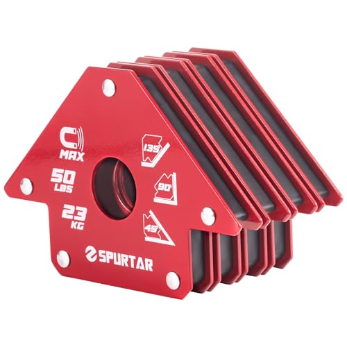 Spurtar Schweißmagnet, Schweißwinkel 4 Stück 23KG Schweissmagneten Set, Starke magnetische schweißwinkel, 45°, 90°, 135° Schweiß Magnete für Werkstattschweißer Metallbearbeitung Spurtar Schweißmagnet, Schweißwinkel 4 Stück 23KG Schweissmagneten Set, Starke magnetische schweißwinkel, 45°, 90°, 135° Schweiß Magnete für Werkstattschweißer Metallbearbeitung von Spurtar