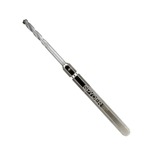 Spyder 1/2 Zoll (Hex10) Wolframkarbid/Stahl Lochsägen-Zentrier-Bit, 1/4 Zoll x 7-1/8 Zoll (600646P) von Spyder