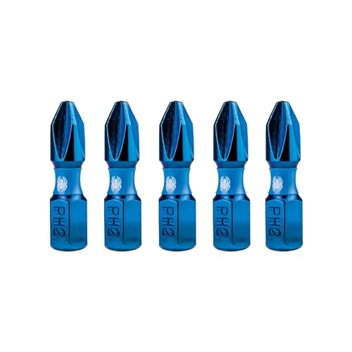 Spyder 19084 PH2 Schlagschrauber-Bit, 2,5 cm, 5 Stück von Spyder