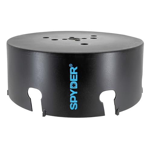 Spyder 600054CF-Lochsäge mit Hartmetallbestückt, für Faserzementplatten, Holz, PVC, Kunststoff, Betonblock, Keramikfliesen und mehr (600054CF) von Spyder