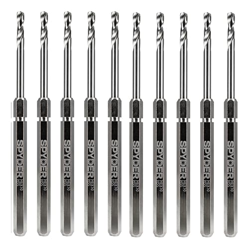 Spyder HSS Lochsägen-Zentrier-Bit, 1/2 Zoll (Hex10), 10 Stück, 1/4 Zoll x 7-1/8 Zoll (600645-10) von Spyder
