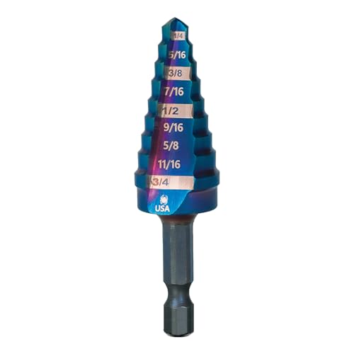 Spyder Stinger 19021 9-stufiger Bohrer, 6,35 mm - 1,9 cm, Sechskantschaft von Spyder