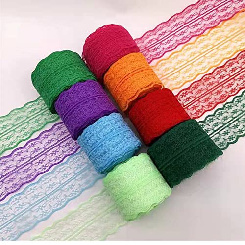 8 rollen Buntes Spitzenband 4.5cm 10m Dünne Spitze Stoff Ribbon Trim fur Hochzeitseinladung Karten Dekorieren Nahen Hair Bow Making Geschenkverpackung 8 rollen Buntes Spitzenband 4.5cm 10m Dünne Spitze Stoff Ribbon Trim fur Hochzeitseinladung Karten Dekorieren Nahen Hair Bow Making Geschenkverpackung von Spydge