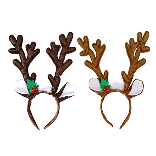 Spydge 2 stücke Rentier Geweih Niedlich Geweihe Stirnband Elch Geweih bzw. Haarreif Rentier Haarreif mit Glocken und Ohren für Weihnachten Ostern Party Dekoration Spydge 2 stücke Rentier Geweih Niedlich Geweihe Stirnband Elch Geweih bzw. Haarreif Rentier Haarreif mit Glocken und Ohren für Weihnachten Ostern Party Dekoration von Spydge