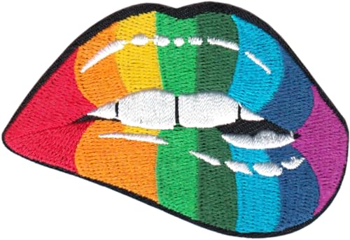 Rainbow Lips – bestickter Aufnäher zum Aufbügeln Rainbow Lips – bestickter Aufnäher zum Aufbügeln von Square Deal Recordings & Supplies