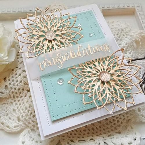 2 x Blumen-Stanzformen für Bastelarbeiten, Scrapbooking, Prägung, Fotos, Basteln, dekorative Papierkarten, Stanzschablone für Kartenherstellung, niedliche Brosche für Zuhause und Küche 2 x Blumen-Stanzformen für Bastelarbeiten, Scrapbooking, Prägung, Fotos, Basteln, dekorative Papierkarten, Stanzschablone für Kartenherstellung, niedliche Brosche für Zuhause und Küche von SquarezhenBo