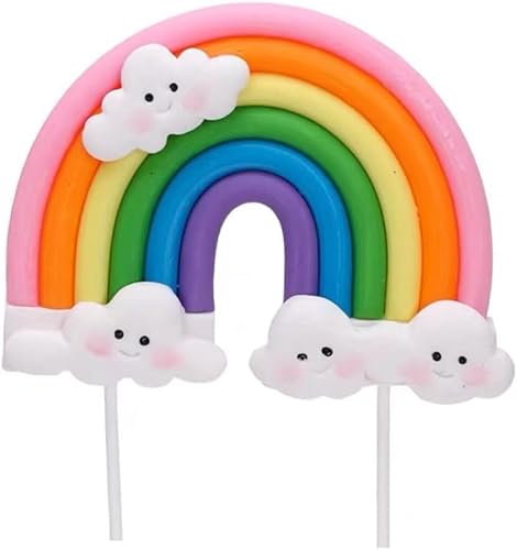 Regenbogen-Kuchenaufsatz, weiche Keramik, bunte Regenbogen-Kuchendekoration, Regenbogen-Thema, Kuchenzubehör für Geburtstagsparty, Hochzeit, Kuchen, Kochen und Backen Regenbogen-Kuchenaufsatz, weiche Keramik, bunte Regenbogen-Kuchendekoration, Regenbogen-Thema, Kuchenzubehör für Geburtstagsparty, Hochzeit, Kuchen, Kochen und Backen von SquarezhenBo