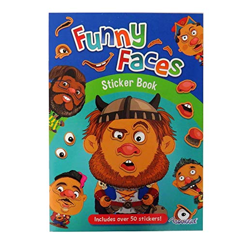 Squiggle A4 Lustige Gesichter Aufkleber Buch, Junge thematisiert Squiggle A4 Lustige Gesichter Aufkleber Buch, Junge thematisiert von Squiggle
