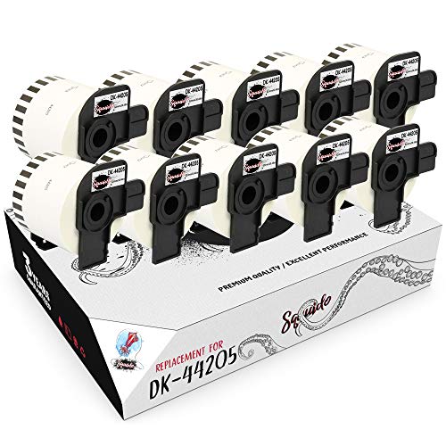 Squuido 10 rollen DK-44205 DK44205 Wiederablösbare Endlos-Etiketten kompatibel mit Brother P-Touch QL-500 QL-550 QL-560 QL-570 QL-580 QL-700 QL-800 QL-810W QL-820NWB QL-1100 QL-1110NWB | 62mm x 30.48m Squuido 10 rollen DK-44205 DK44205 Wiederablösbare Endlos-Etiketten kompatibel mit Brother P-Touch QL-500 QL-550 QL-560 QL-570 QL-580 QL-700 QL-800 QL-810W QL-820NWB QL-1100 QL-1110NWB | 62mm x 30.48m von Squuido