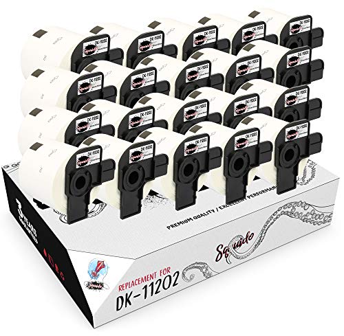 Squuido 20 rollen DK-11202 DK11202 Etiketten kompatibel mit Brother P-Touch QL-500 QL-550 QL-560 QL-570 QL-580 QL-700 QL-800 QL-810W QL-820NWB QL-1100 1110NWB | 62mm x 100mm | 300 Etiketten pro Rolle von Squuido