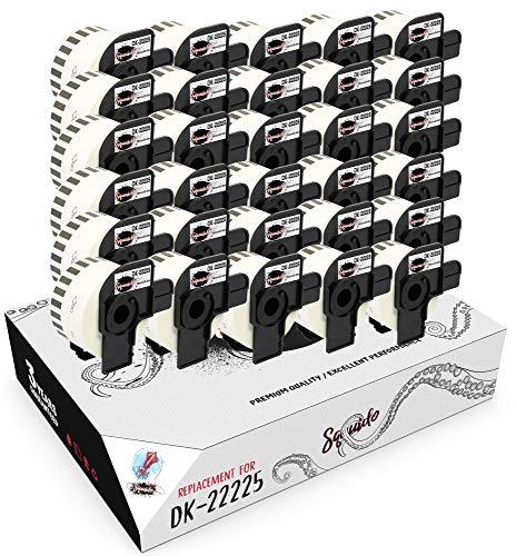 Squuido 30 rollen DK-22225 DK22225 Endlos-Etiketten kompatibel mit Brother P-Touch QL-500 QL-550 QL-560 QL-570 QL-580 QL-700 QL-710W QL-720NW QL-800 QL-810W QL-820NWB QL-1100 1110NWB | 38mm x 30.48m Squuido 30 rollen DK-22225 DK22225 Endlos-Etiketten kompatibel mit Brother P-Touch QL-500 QL-550 QL-560 QL-570 QL-580 QL-700 QL-710W QL-720NW QL-800 QL-810W QL-820NWB QL-1100 1110NWB | 38mm x 30.48m von Squuido