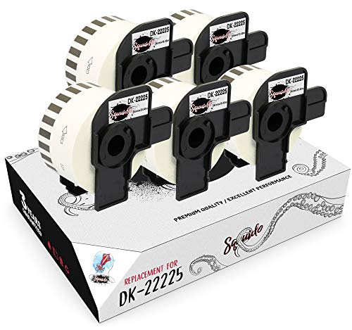 Squuido 5 rollen DK-22225 DK22225 Endlos-Etiketten kompatibel mit Brother P-Touch QL-500 QL-550 QL-560 QL-570 QL-580 QL-700 QL-710W QL-720NW QL-800 QL-810W QL-820NWB QL-1100 QL-1110NWB | 38mm x 30.48m Squuido 5 rollen DK-22225 DK22225 Endlos-Etiketten kompatibel mit Brother P-Touch QL-500 QL-550 QL-560 QL-570 QL-580 QL-700 QL-710W QL-720NW QL-800 QL-810W QL-820NWB QL-1100 QL-1110NWB | 38mm x 30.48m von Squuido