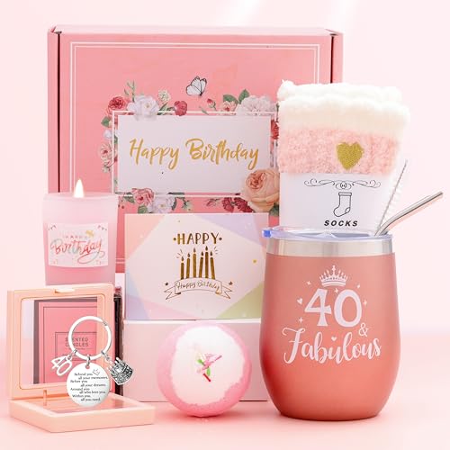 40 Geschenke für Frauen, 40. Geburtstagsgeschenk für Frauen, 40. Geburtstag Geschenkset, 40. Geburtstagsgeschenk für Mama Ehefrau Tante Schwester von Sranich