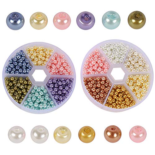1440Pcs Acrylperlen Bunte Perlen, Auffädeln Armbänder-Set, Große Perlen 4mm Perlchen Rund Bastelperlen Zum Auffädeln, Für DIY Schmuckherstellung, Armbänder, Halsketten Basteln 1440Pcs Acrylperlen Bunte Perlen, Auffädeln Armbänder-Set, Große Perlen 4mm Perlchen Rund Bastelperlen Zum Auffädeln, Für DIY Schmuckherstellung, Armbänder, Halsketten Basteln von Srcasy