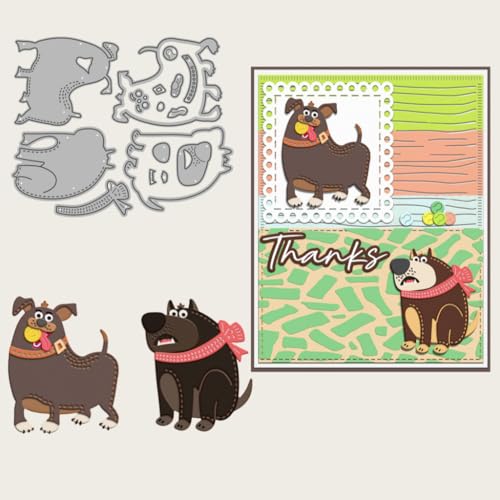 Sredwtk 2pcs Welpen Stanzschablonen Geburtstag Weihnachten Metall Prägeschablonen Stanzformen Schneiden für DIY Karte Sammelalbum Scrapbooking Fotoalbum Deko Sredwtk 2pcs Welpen Stanzschablonen Geburtstag Weihnachten Metall Prägeschablonen Stanzformen Schneiden für DIY Karte Sammelalbum Scrapbooking Fotoalbum Deko von Sredwtk