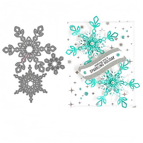 Sredwtk 3set Winter Schneeflocken Stanzschablonen Weihnachten Metall Prägeschablonen Stanzformen Schneiden für DIY Karte Sammelalbum Scrapbooking Fotoalbum Deko Sredwtk 3set Winter Schneeflocken Stanzschablonen Weihnachten Metall Prägeschablonen Stanzformen Schneiden für DIY Karte Sammelalbum Scrapbooking Fotoalbum Deko von Sredwtk