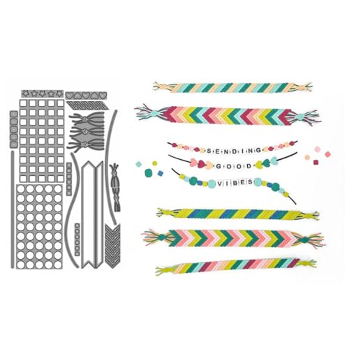 Sredwtk Armband Stanzschablonen Geburtstag Weihnachten Metall Prägeschablonen Stanzformen Schneiden für DIY Karte Sammelalbum Scrapbooking Fotoalbum Deko Cutting Dies Sredwtk Armband Stanzschablonen Geburtstag Weihnachten Metall Prägeschablonen Stanzformen Schneiden für DIY Karte Sammelalbum Scrapbooking Fotoalbum Deko Cutting Dies von Sredwtk