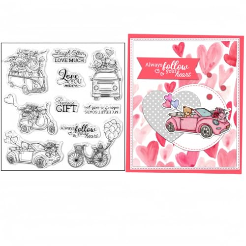 Sredwtk Auto Fahrrad Clear Stamps Für DIY Scrapbooking Hochzeit Silikonstempel Transparente Stempel Siegel Für Kartenherstellung Tagebuch Fotoalbum Geburtstag Hochzeit Weihnachten Sredwtk Auto Fahrrad Clear Stamps Für DIY Scrapbooking Hochzeit Silikonstempel Transparente Stempel Siegel Für Kartenherstellung Tagebuch Fotoalbum Geburtstag Hochzeit Weihnachten von Sredwtk
