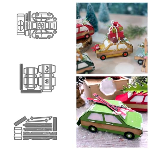 Sredwtk Autos und Koffer Stanzschablonen Weihnachten Schachtel Stanzschablonen Boxen Metall Prägeschablonen Stanzmaschine Stanzformen Schablonen für DIY 3D Keksbox Süßigkeitenbox Sredwtk Autos und Koffer Stanzschablonen Weihnachten Schachtel Stanzschablonen Boxen Metall Prägeschablonen Stanzmaschine Stanzformen Schablonen für DIY 3D Keksbox Süßigkeitenbox von Sredwtk