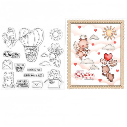 Sredwtk Bären Engel Valentinstag Clear Stamps Für DIY Scrapbooking Hochzeit Silikonstempel Transparente Stempel Siegel Für Kartenherstellung Tagebuch Fotoalbum Geburtstag Hochzeit Weihnachten Sredwtk Bären Engel Valentinstag Clear Stamps Für DIY Scrapbooking Hochzeit Silikonstempel Transparente Stempel Siegel Für Kartenherstellung Tagebuch Fotoalbum Geburtstag Hochzeit Weihnachten von Sredwtk