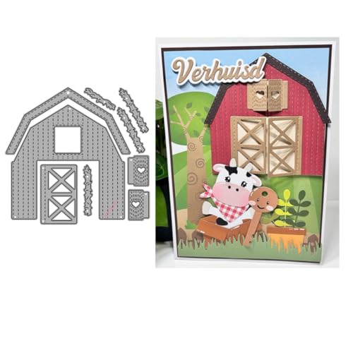 Sredwtk Bauernhaus Stanzschablonen Geburtstag Weihnachten Metall Prägeschablonen Stanzformen Schneiden für DIY Karte Sammelalbum Scrapbooking Fotoalbum Deko Sredwtk Bauernhaus Stanzschablonen Geburtstag Weihnachten Metall Prägeschablonen Stanzformen Schneiden für DIY Karte Sammelalbum Scrapbooking Fotoalbum Deko von Sredwtk