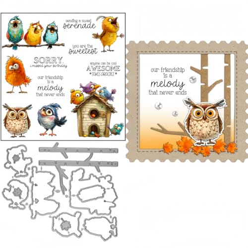 Sredwtk Baum Vögel Stanzschablonen und Stempelset,Stempel und Stanzen Set,Silikonstempel und Stanzen Set,Clear Stamp und Stanzschablone Für DIY Scrapbooking Fotoalbum Dekor Karten Sredwtk Baum Vögel Stanzschablonen und Stempelset,Stempel und Stanzen Set,Silikonstempel und Stanzen Set,Clear Stamp und Stanzschablone Für DIY Scrapbooking Fotoalbum Dekor Karten von Sredwtk