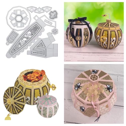 Sredwtk Biene Honigglas Geschenkbox Stanzschablonen Schachtel Stanzschablonen Box Metall Prägeschablonen Stanzmaschine Stanzformen Schablonen für DIY 3D Keksbox Süßigkeitenbox Sredwtk Biene Honigglas Geschenkbox Stanzschablonen Schachtel Stanzschablonen Box Metall Prägeschablonen Stanzmaschine Stanzformen Schablonen für DIY 3D Keksbox Süßigkeitenbox von Sredwtk