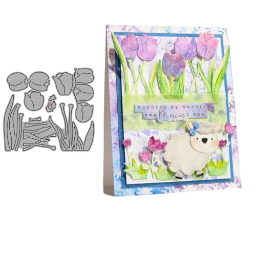 Sredwtk Blumen Tulpen Stanzschablonen Geburtstag Weihnachten Metall Prägeschablonen Stanzformen Schneiden für DIY Karte Sammelalbum Scrapbooking Fotoalbum Deko Sredwtk Blumen Tulpen Stanzschablonen Geburtstag Weihnachten Metall Prägeschablonen Stanzformen Schneiden für DIY Karte Sammelalbum Scrapbooking Fotoalbum Deko von Sredwtk