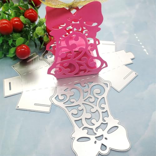 Sredwtk Bogen Anhänger Geschenkbox Stanzschablonen Weihnachten Schachtel Stanzschablonen Box Metall Prägeschablonen Stanzmaschine Stanzformen Schablonen für DIY 3D Keksbox Süßigkeitenbox Sredwtk Bogen Anhänger Geschenkbox Stanzschablonen Weihnachten Schachtel Stanzschablonen Box Metall Prägeschablonen Stanzmaschine Stanzformen Schablonen für DIY 3D Keksbox Süßigkeitenbox von Sredwtk